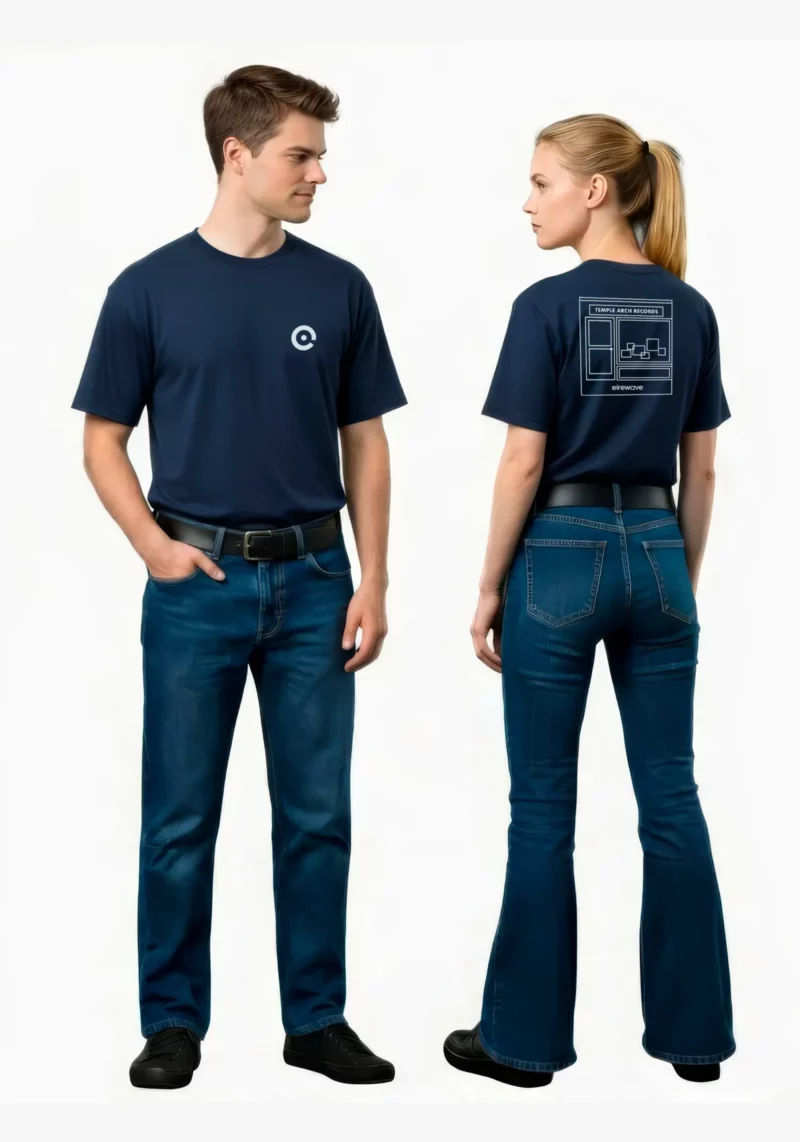 Temple Arch Records Outline T-Shirt Unisex